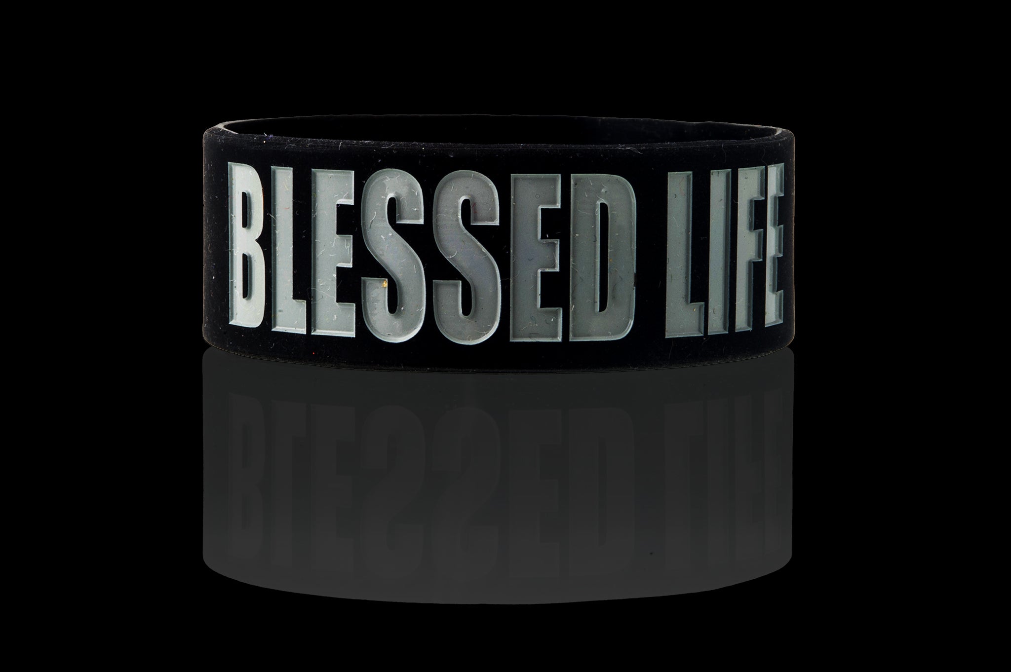 Blessed Life Intentional Band by Spirit Linx — a 1‑inch band representing gratitude, purpose, and living with a blessed spirit.