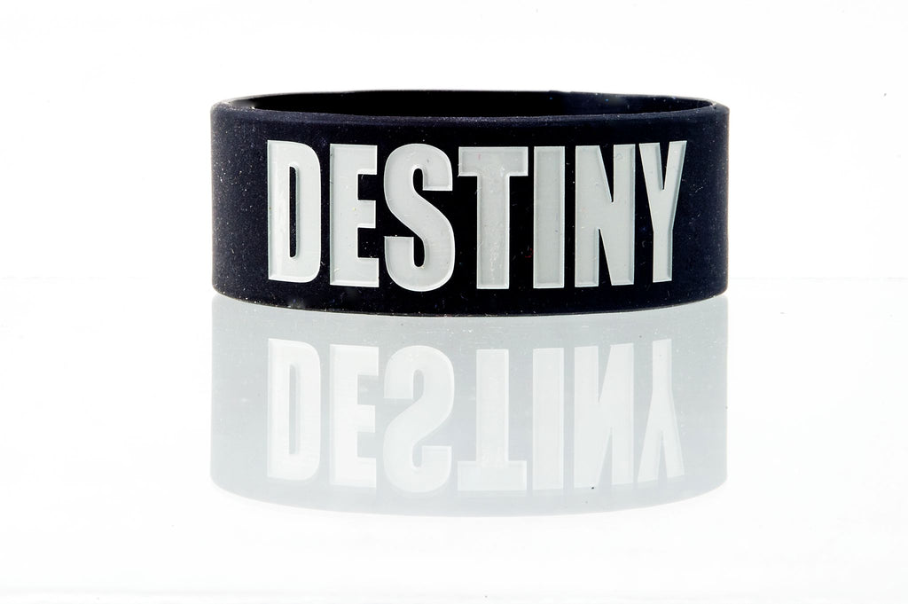 Destiny Intentional Band by Spirit Linx — a 1‑inch black wristband symbolizing purpose, readiness, and rising into who you are meant to become.