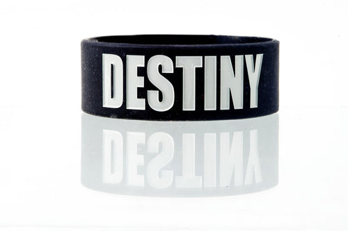 Destiny Intentional Band by Spirit Linx — a 1‑inch black wristband symbolizing purpose, readiness, and rising into who you are meant to become.