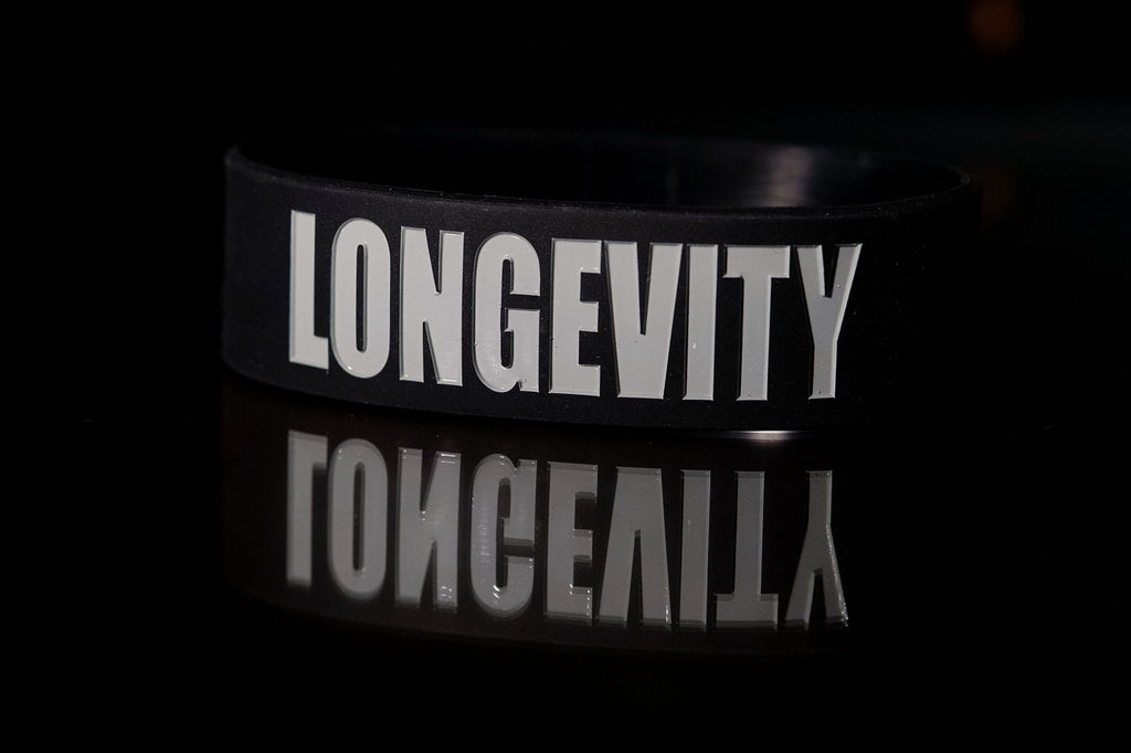 Longevity Intentional Band by Spirit Linx — a 1‑inch band symbolizing vitality, endurance, and the inner strength to keep growing.