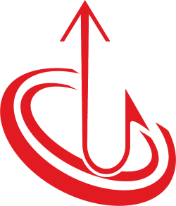 Hookup Life symbol — the upward double‑arrow mark representing elevation, connection, and the cultural identity behind Spirit Linx and Hookup Life.